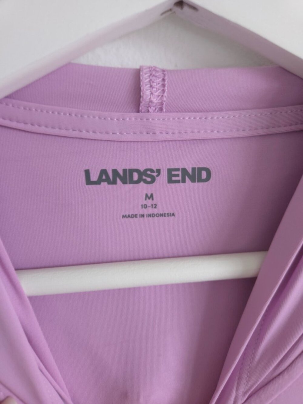 Lands' End SunShade UPF 50 Hooded Zip Front Rash Guard - Picture 4 of 9